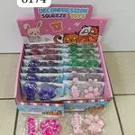 Zabawka Squeeze Toys Gniotek Łapka i Ryba z Brokatem 16 szt.