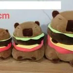 Maskotka Pluszowa Kapibara Hamburger 23cm