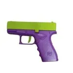 Plastikowy Pistolet Fioletowo-Zielony 12szt