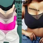 Biustonosz damski Magnolia 9898 bezszwowy L-6XL mix kolorów