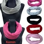 Szaliki damskie kominy gładkie mix kolorów C10.607 12szt