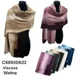 Szaliki damskie viscose ombre, opak. 12 szt