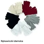 Rękawiczki damskie bez palców, zestaw multikolor
