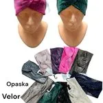 Opaski damskie welurowe z brokatem, velour