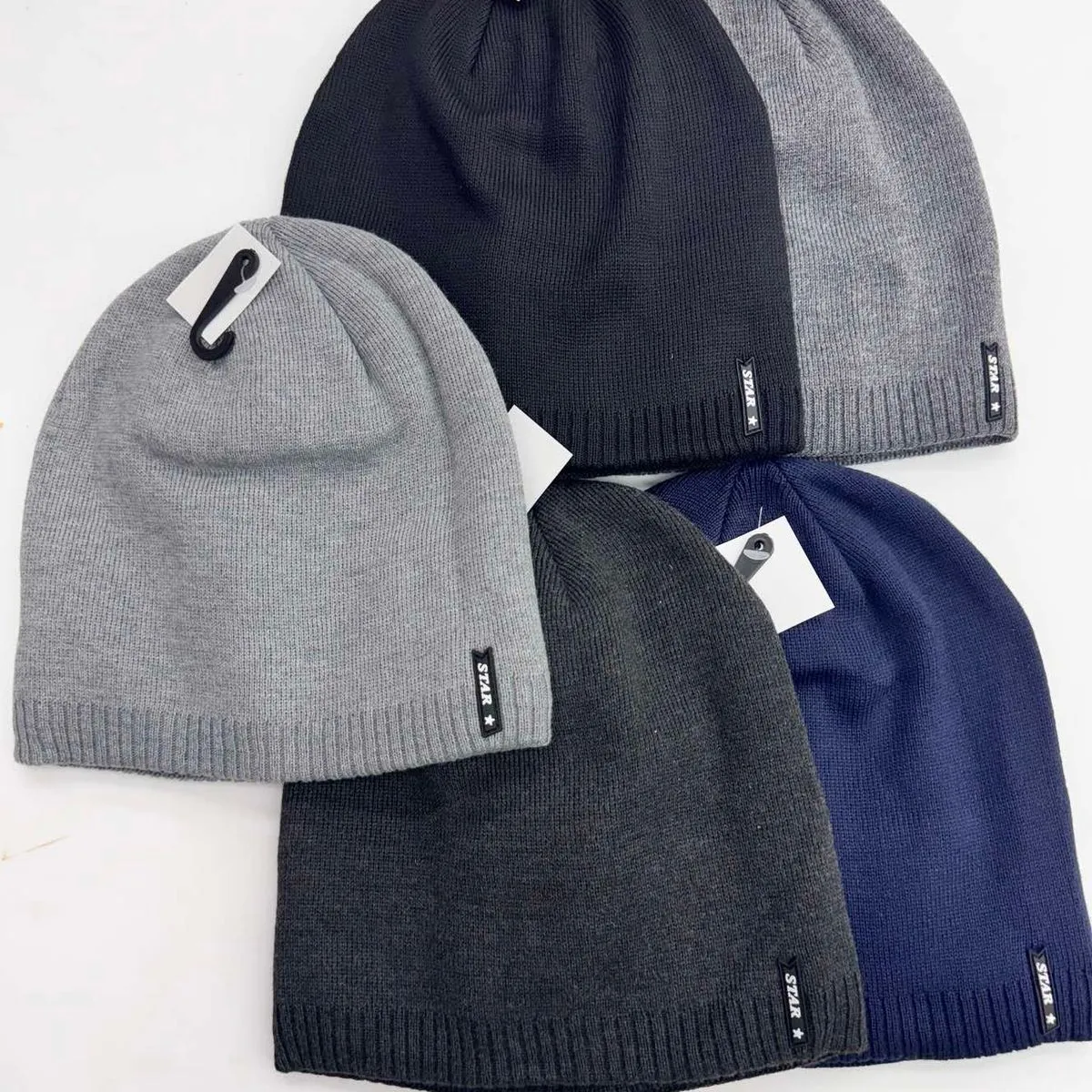 Czapki męskie beanie FZ czarny szary granatowy