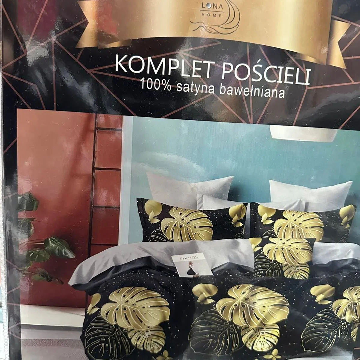 Komplet Pościeli 4CZ 160/200 Satyna Bawełniana