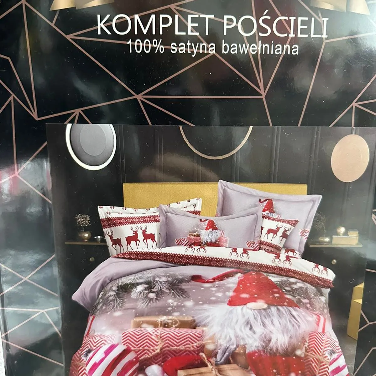 Komplet Pościeli 4CZ 160/200 100% Satyna Bawełniana