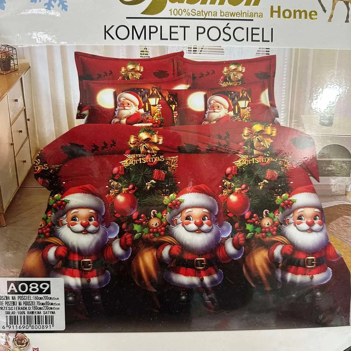 Komplet Pościeli 4CZ 160/200 Fashion Home świąteczny
