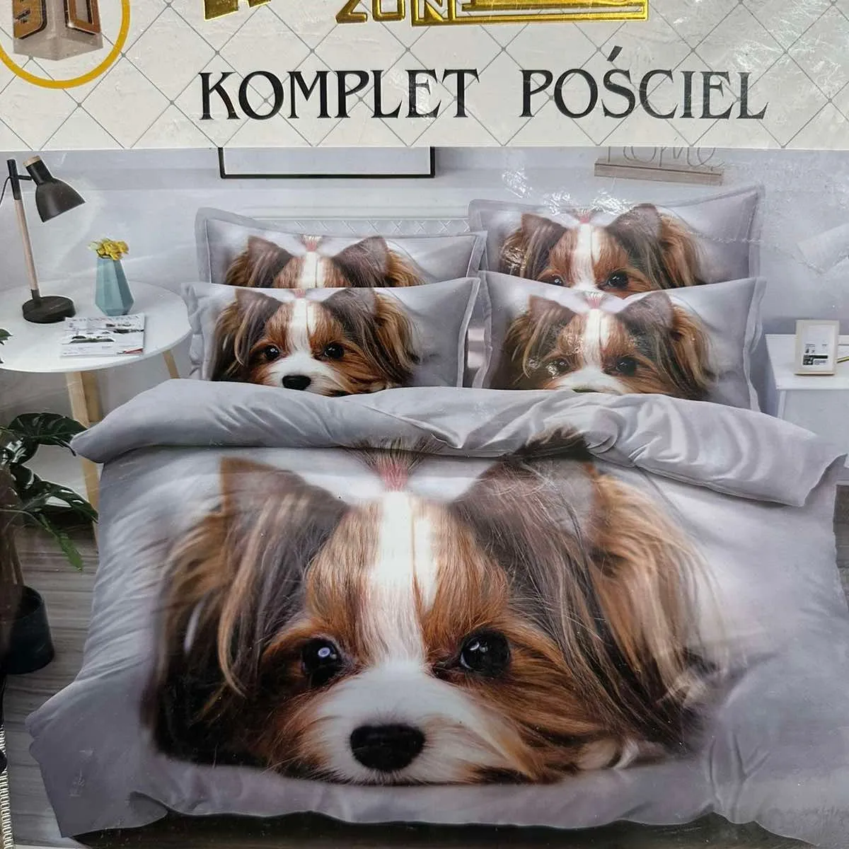 Komplet Pościel 4CZ 160/200 Milano z Yorkie