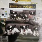Komplet Pościeli 4CZ 160/200 Fashion Home z Jack Russell Terrierami