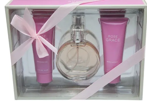 Zestaw prezentowy Rose Grace: perfumy + żel pod prysznic