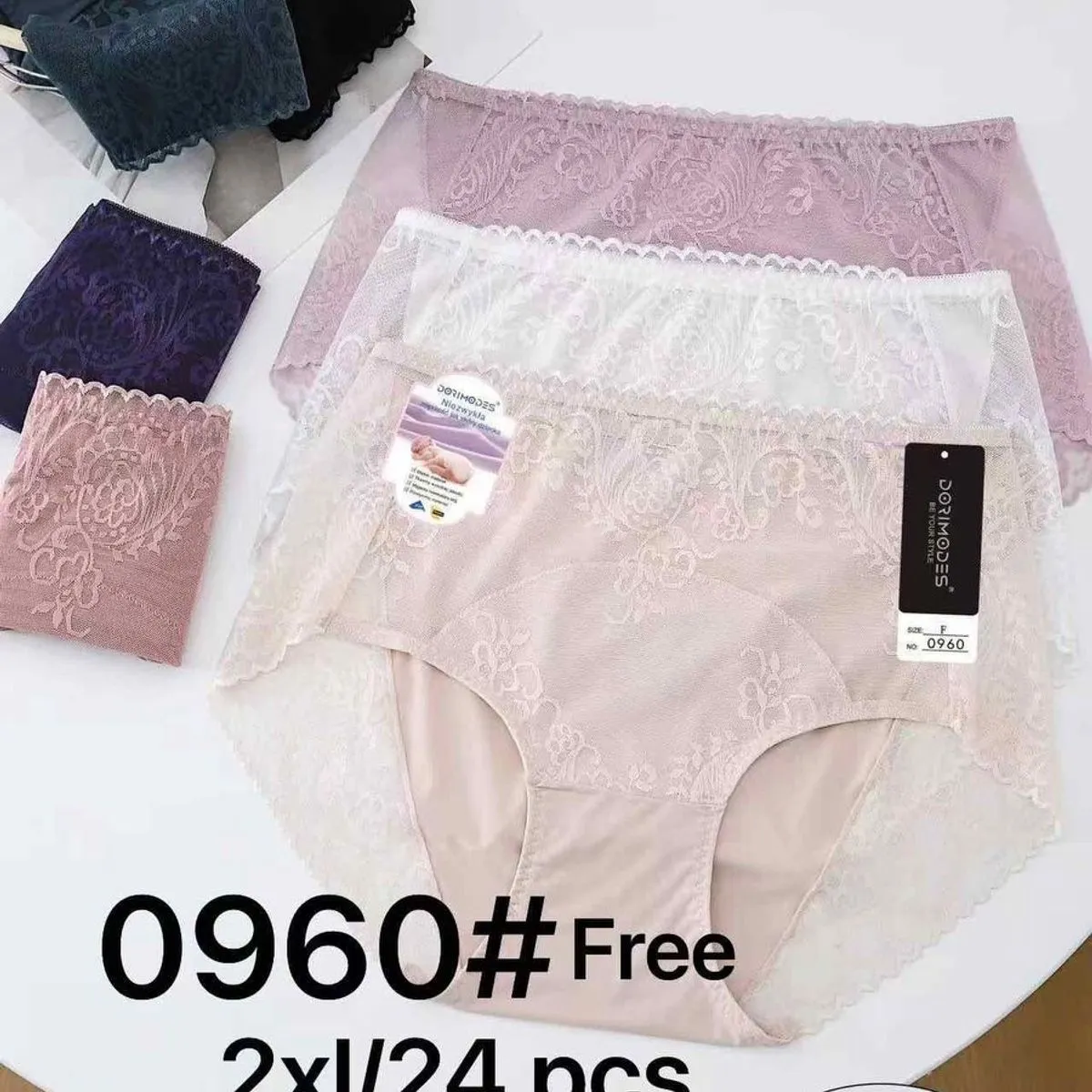 Majtki damskie 2XL DORIMODES 0960# Free 3 szt viscose spandex