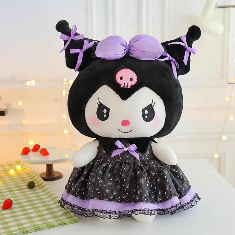 Maskotka pluszowa Kuromi z kokardami 40cm