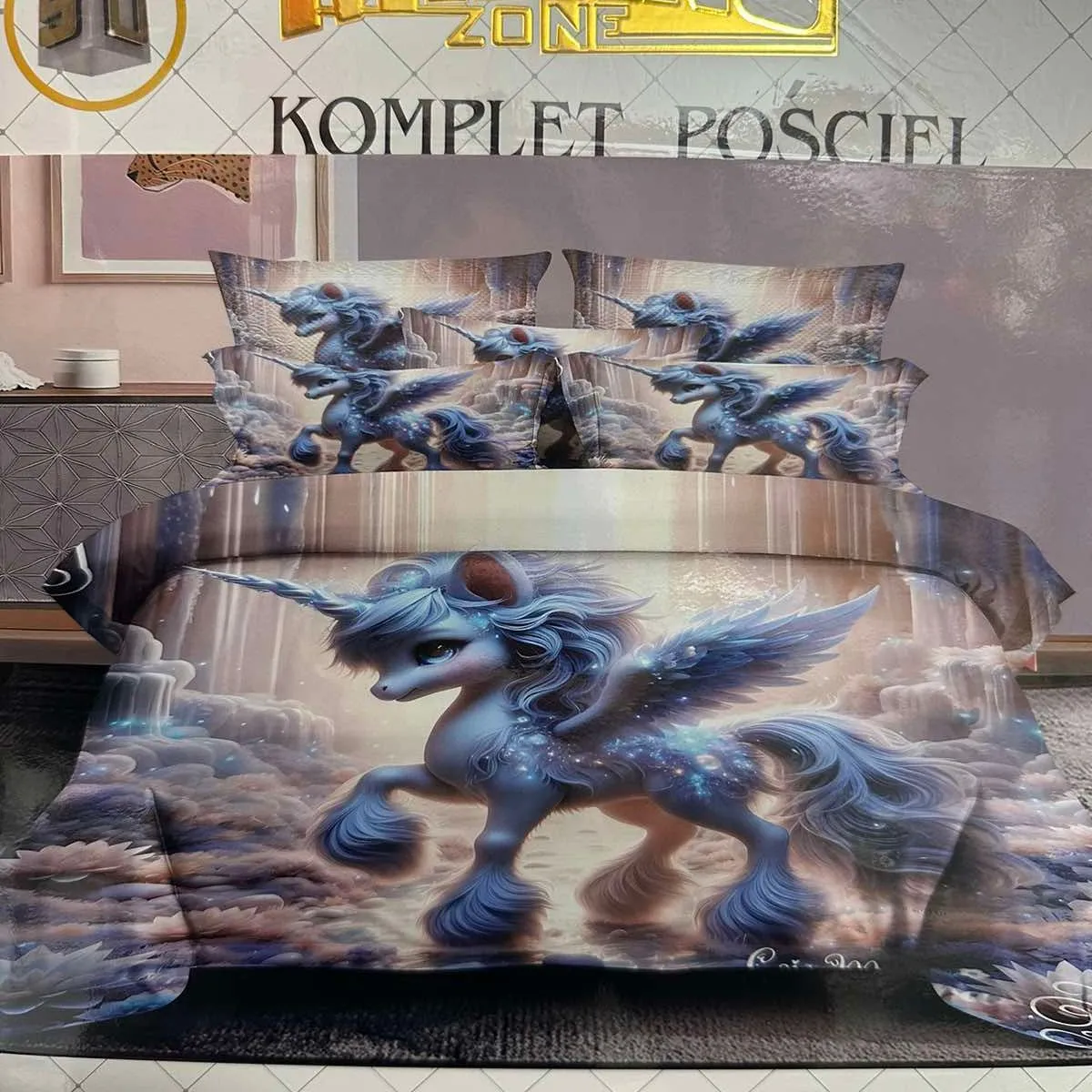 Komplet Pościeli 4cz Milanianu Unicorn 160/200