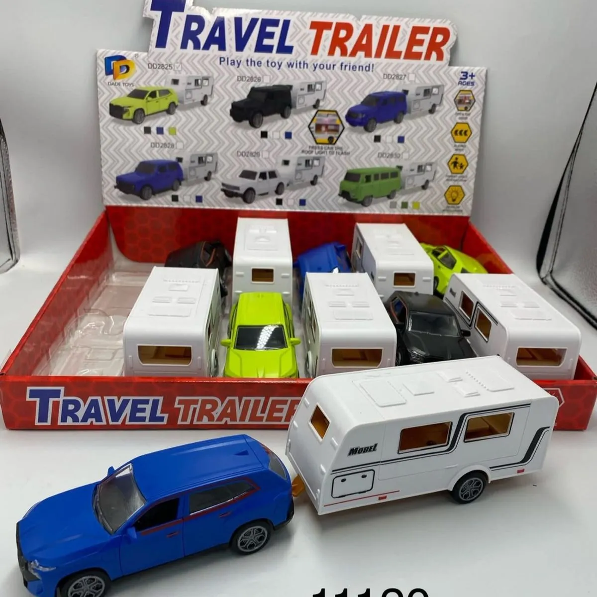 Zabawka Travel Trailer - zestaw kamper z samochodem 111120