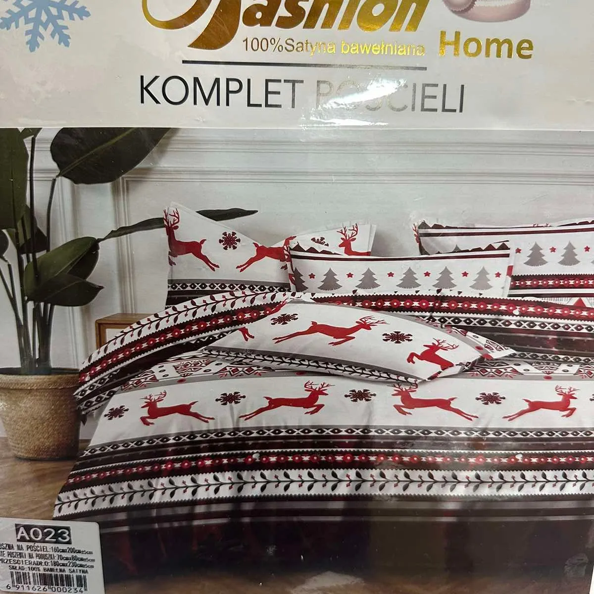 Komplet Pościeli 4cz Fashion Home 160/200 Świąteczny