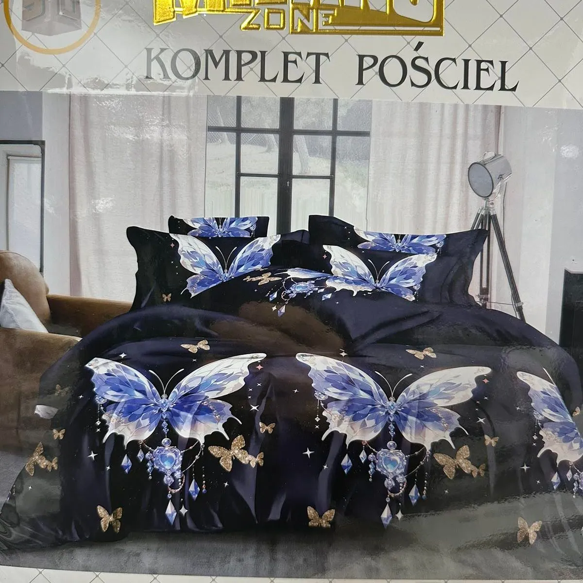 Komplet Pościel 4CZ Milano Zone 160/200 Motyw Motyli