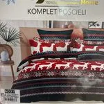 Komplet Pościeli 100% Bawełna 160/200 4el. Świąteczny