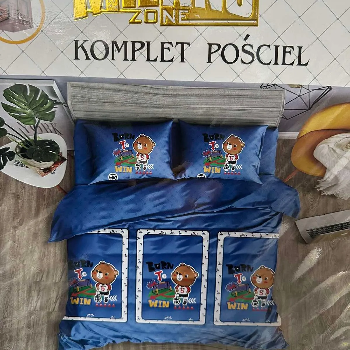 Komplet Pościel 4CZ 160/200 Milano Zone nie farbujące