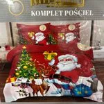 Komplet Pościeli 3cz Milano Zone 160/200 Święty Mikołaj
