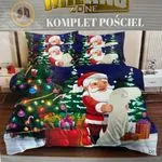 Komplet Pościel 3cz Milano Zone 160/200 Święty Mikołaj