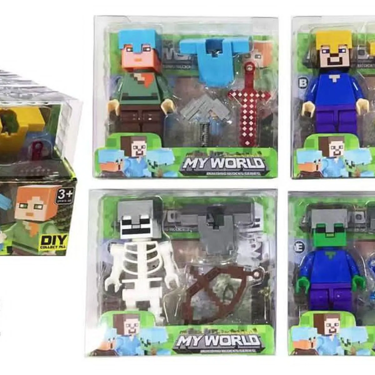 Zabawki Figurki My World Minecraft 12 szt