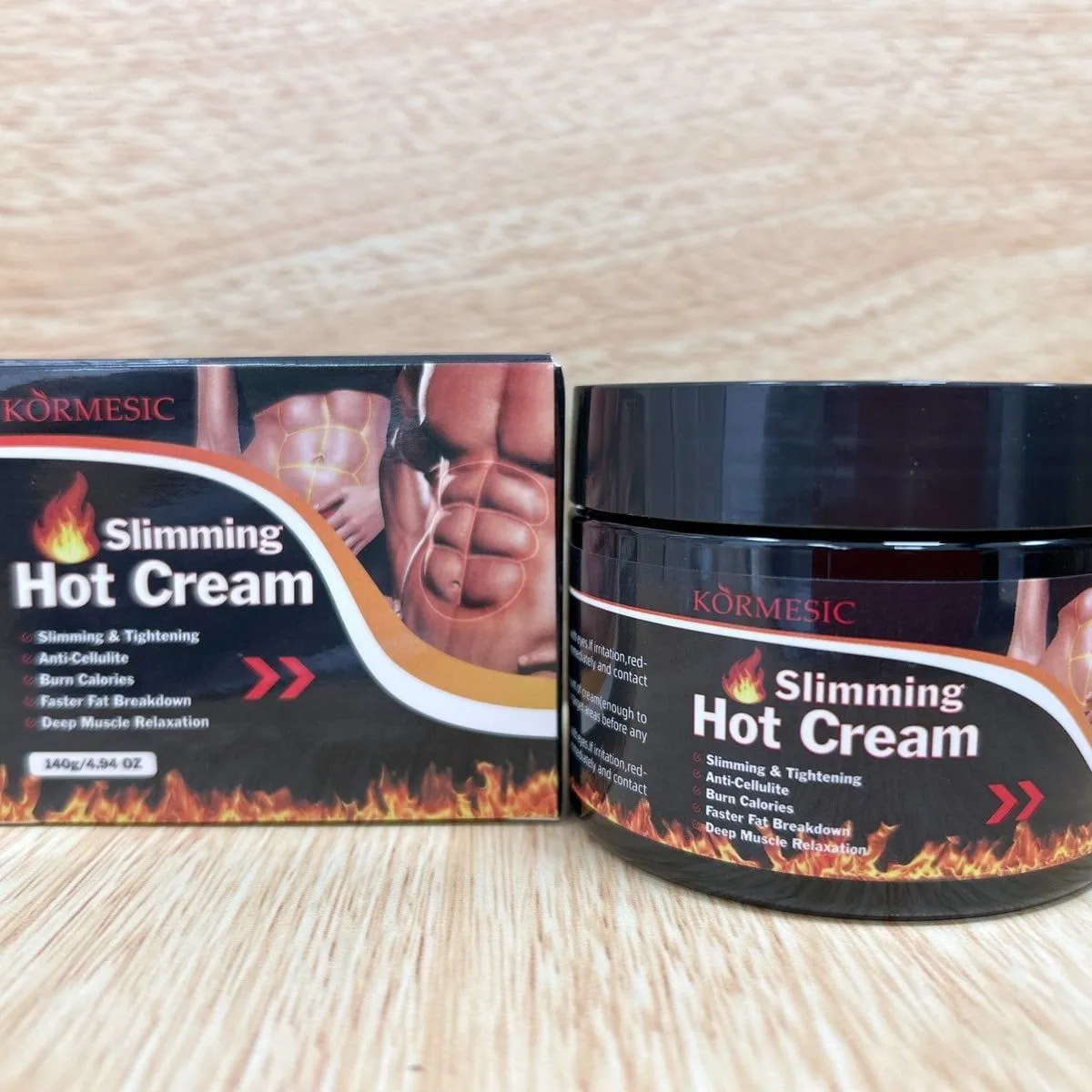 Rozgrzewający Krem Wyszczuplający Hot Slimming Kormesic