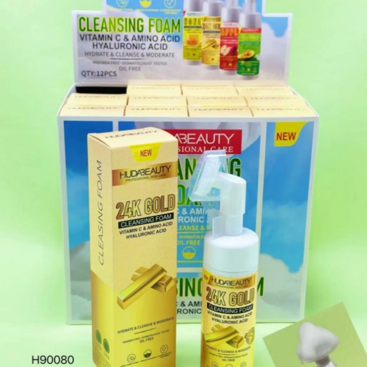 Pianka oczyszczająca do twarzy 24K Gold HUDEALTY 100ml