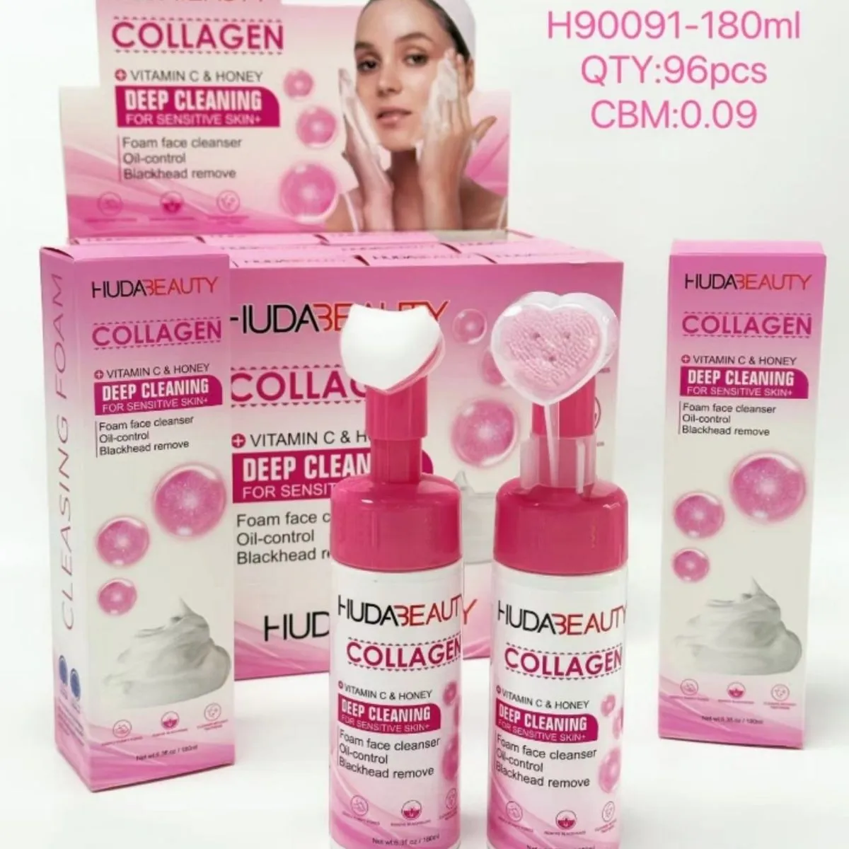 Huda Beauty Collagen Deep Cleansing Foam 180ml
