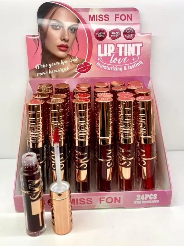 Miss FONF Lip Tint Nawilżający i Trwały Czerwony 24 szt
