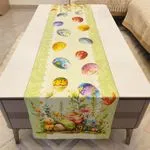 Bieżniki Wielkanocne 40/180 cm Zielone z Pisankami