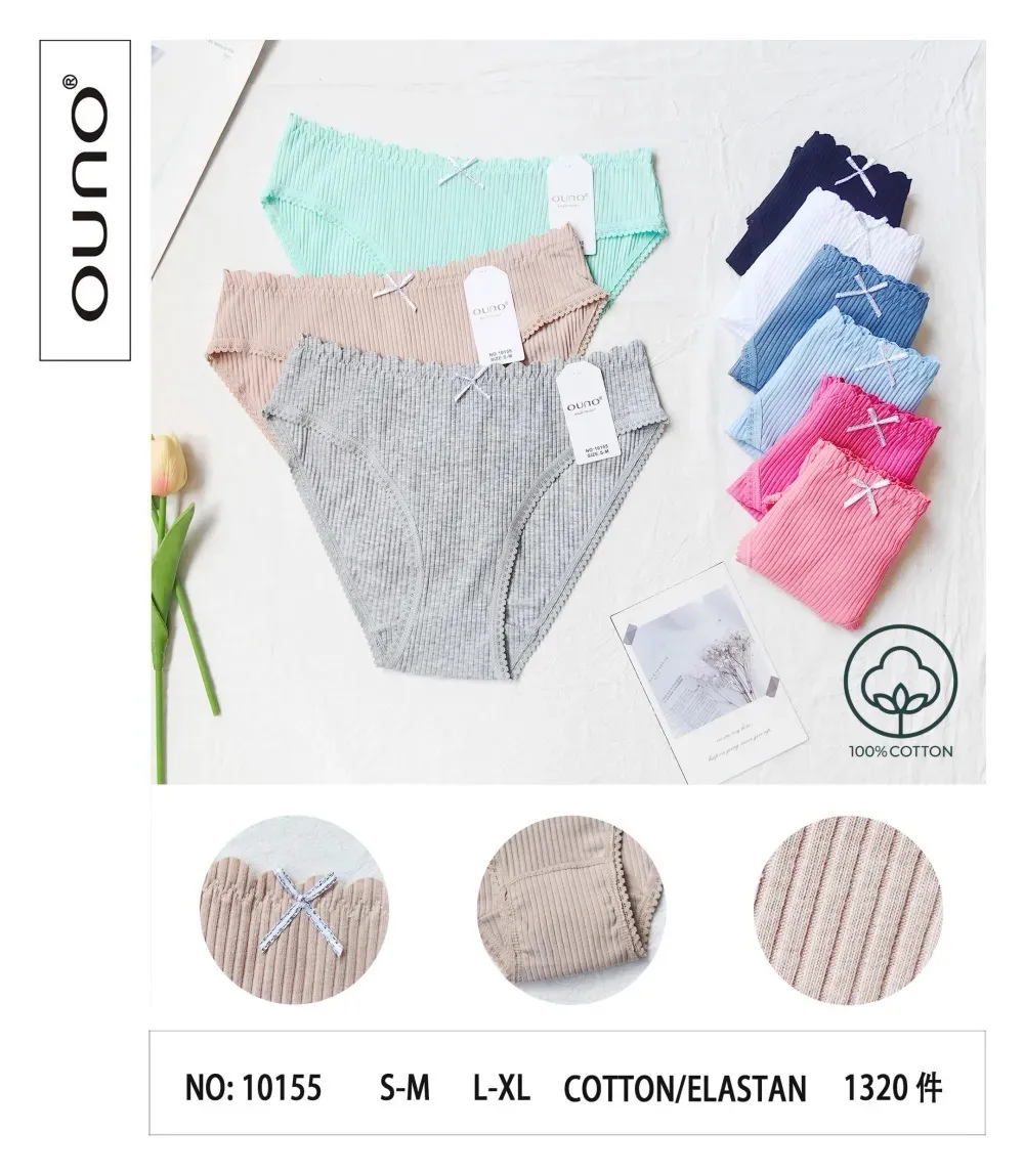 Majtki damskie UNO NO.10155 S-M-L-XL bawełna/elastan