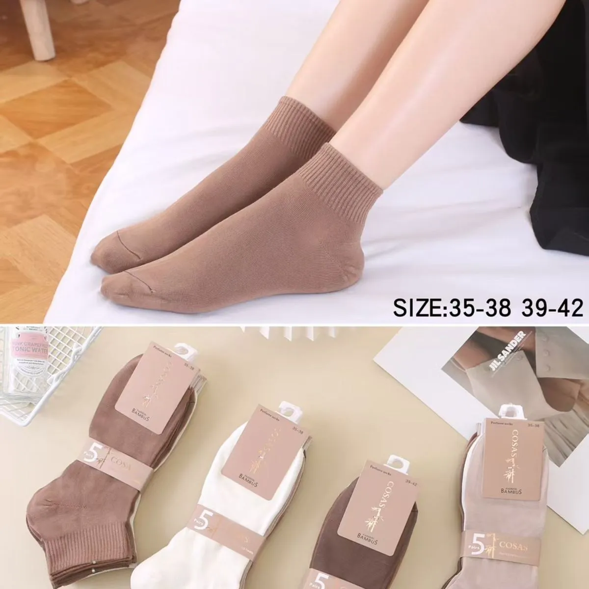 Skarpetki damskie COSASAS bamboo fiber 120x120 35-39/40-42