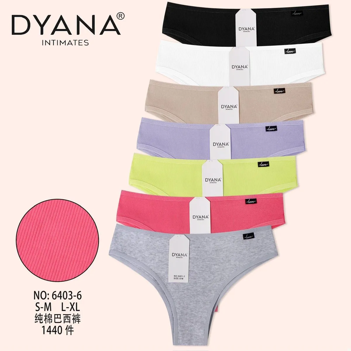 Majtki damskie DYANA S-M-L-XL 6 kolorów