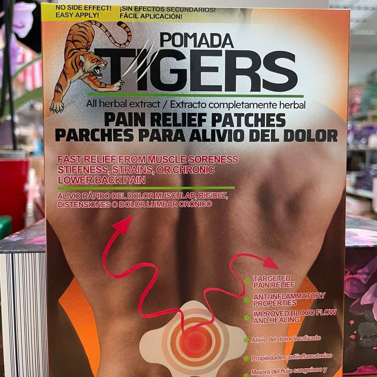 Plasty Przeciwbólowe Tigersers Pomada 3,94 x 6,10 cm (10 szt)