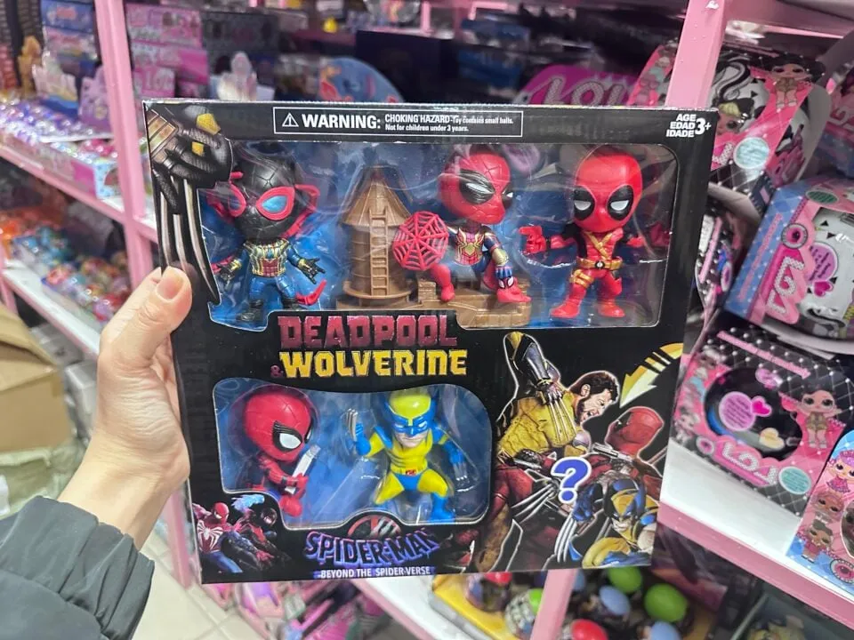 Zestaw figurek Spider-Man, Deadpool, Wolverine - 6 szt