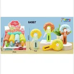 Mini Wiatrak Ręczny Donut 13,5cm - Zabawka Manualna 24szt