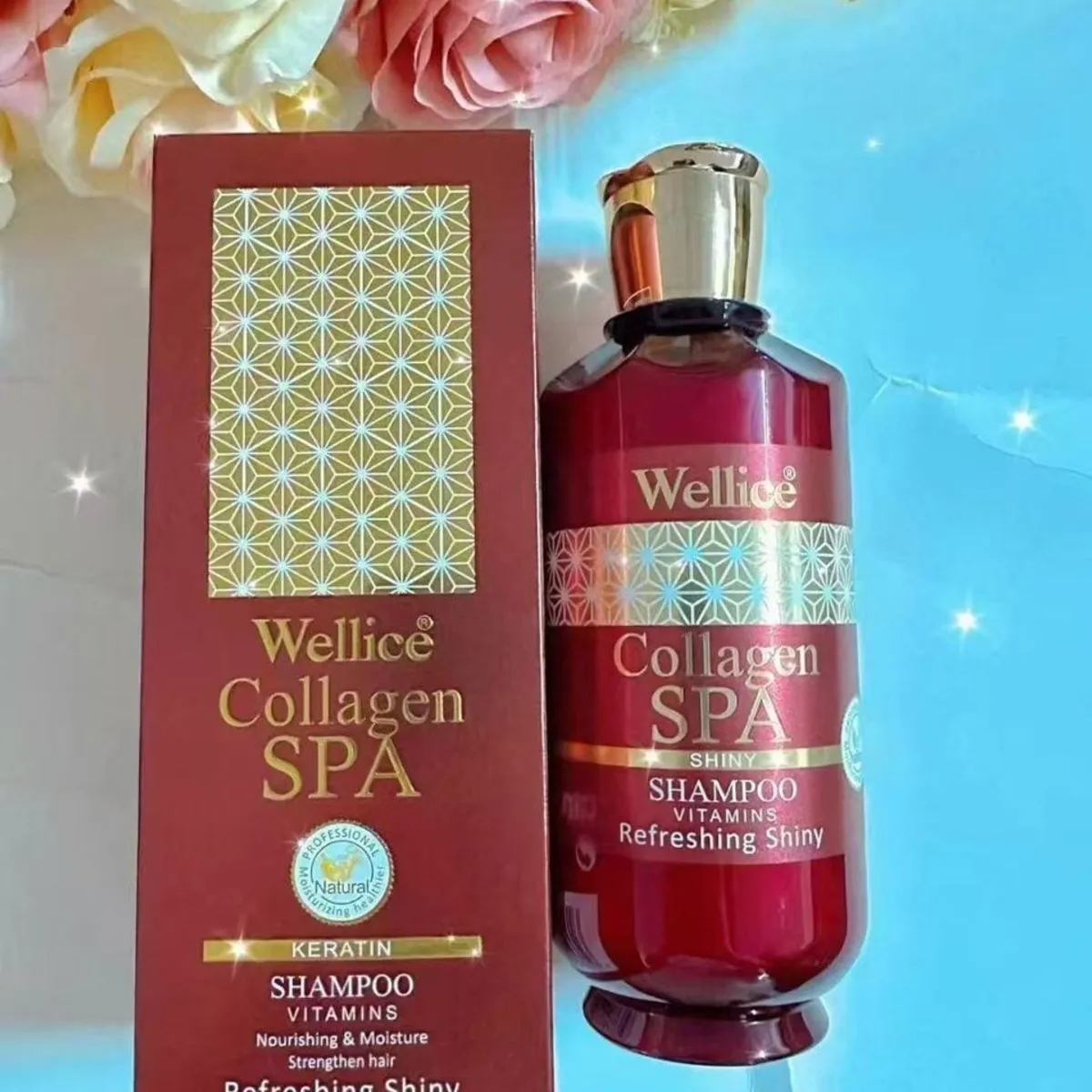 Szampon Keratin Wellice Collagen SPA Refreshing Shiny