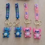 Brelok do Kluczy Świecący Stitch z Paskiem Mix Kolorów 24szt