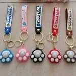 Brelok do Kluczy Świecący Łapka Good Luck Mix Kolorów 24szt