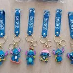 Brelok do Kluczy Stitch z Paskiem Silikonowym, Mix Wzorów 24 szt.