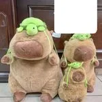 Maskotka Pluszowa Kapibara 40cm z Zielonym Żółwiem
