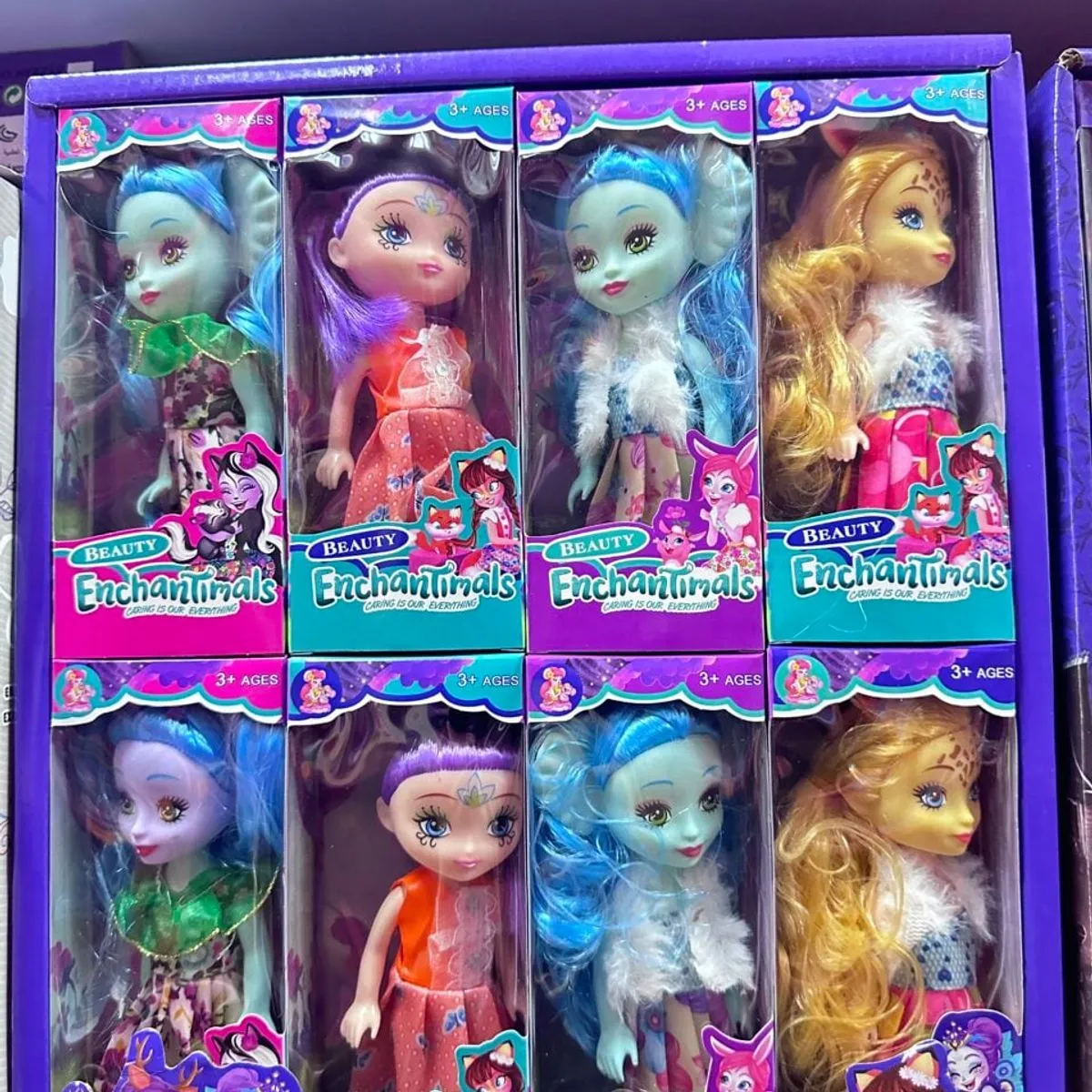 Lalki Beauty Enchantimals - Zestaw 8 sztuk, Różne Wzory