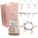 Zestaw Biżuterii Princess DIY z Kuferkiem i Torebką, 6 szt.
