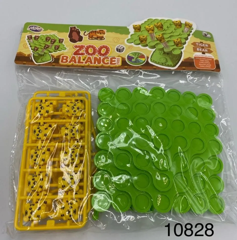 Zabawka Zoo Balance Tree - Gra Zręcznościowa Równowaga Tygryski