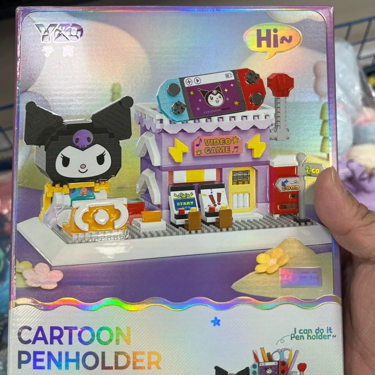 Zestaw klocków Kuromi 1340PCS Penholder przybornik na biurko