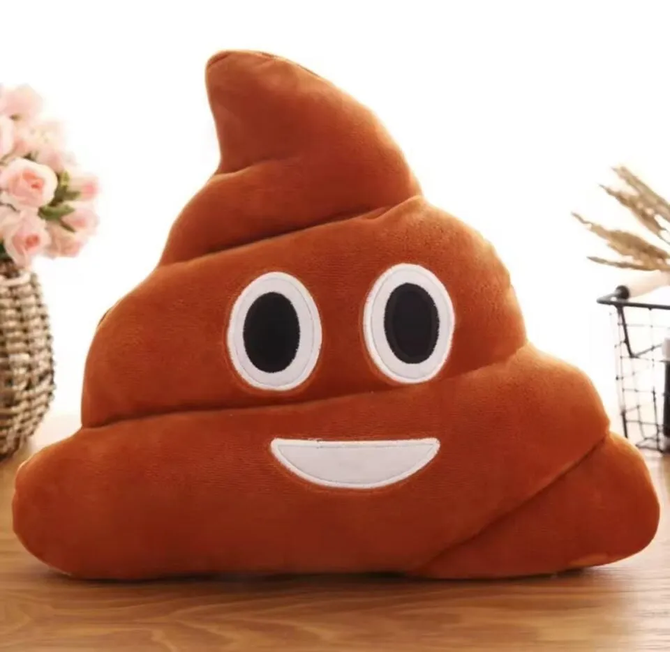Maskotka Pluszowa 55cm Uśmiechnięta Kupa Emoji Brązowa