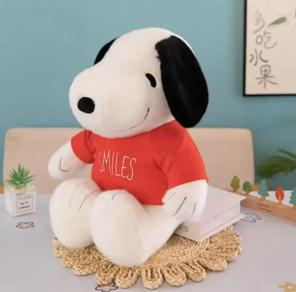 Maskotka Pluszowa Piesek Snoopy 25cm w Czerwonej Koszulce SMILES