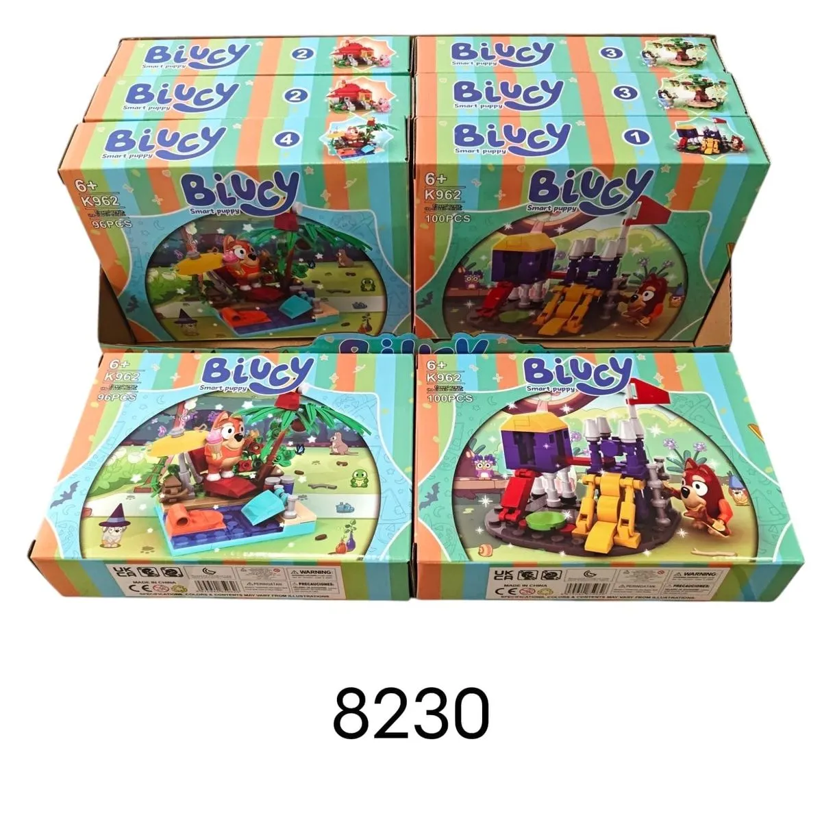 Klocki Biucy Smart Puppy Zestaw 96-100el 8 szt.
