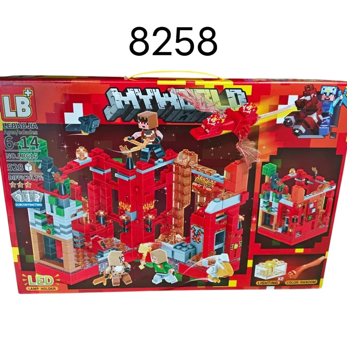 Klocki Minecraft LED LB+ My World LB616 528 elementów